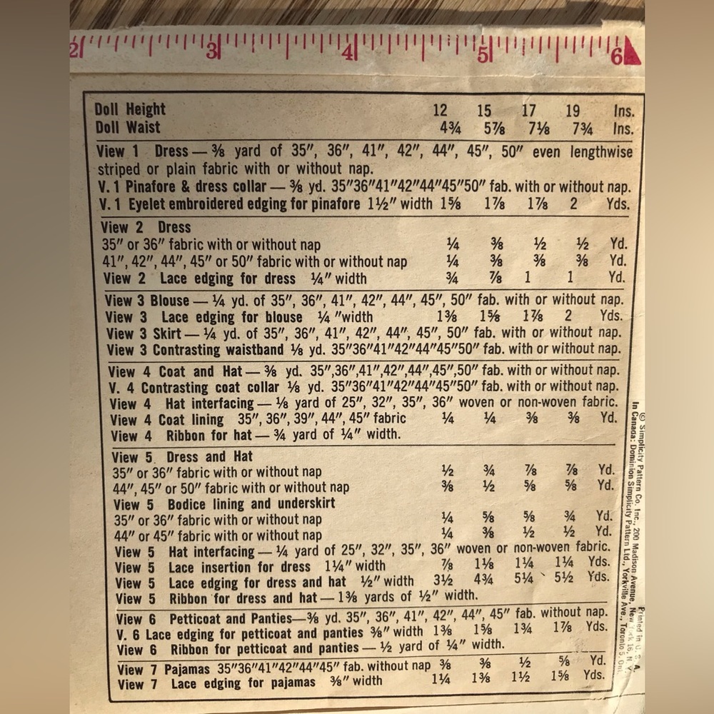 VTG Doll Clothes Pattern - Picture 4 of 4